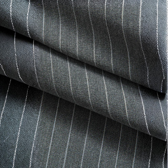 The Calla Pinstripe High-Waist Trousers