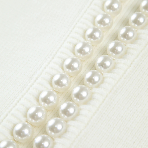 The Amara Pearl-Trim Cardigan