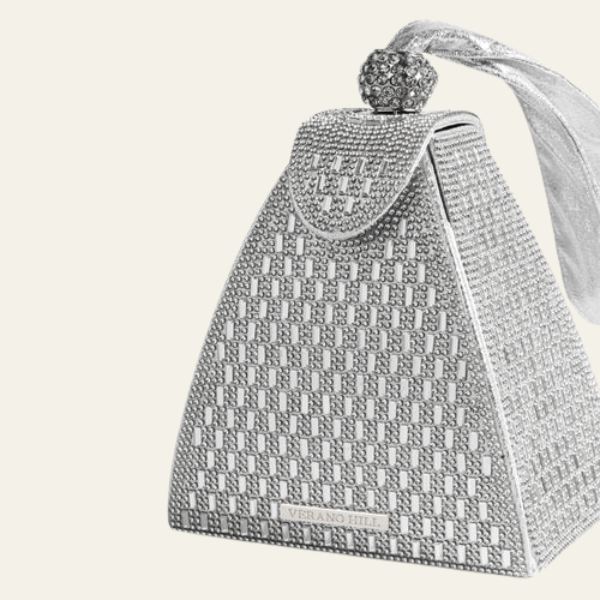 The Sorella Crystal Pyramid Clutch