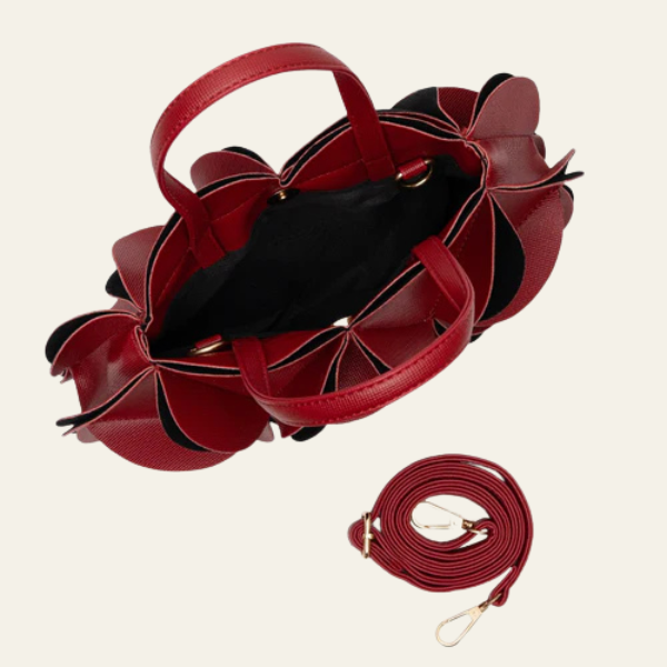 The Elara Petal-Textured Handbag