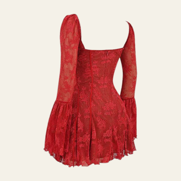 The Amaya Lace Corset Mini Dress
