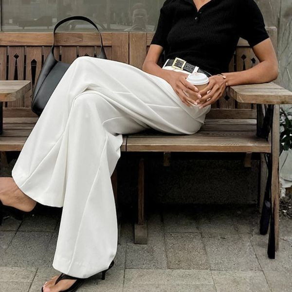 The Marlowe Tailored High-Waist Wide Trousers