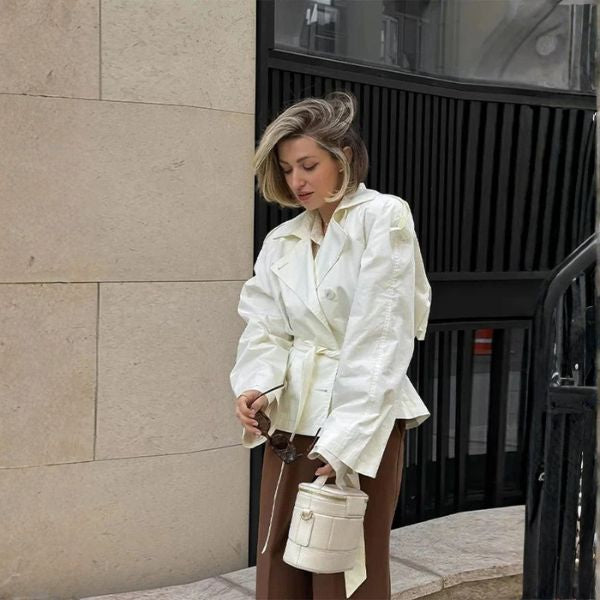 The Varese Belted Short Trench Jacket