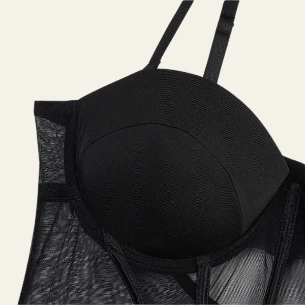 The Isola Sheer Corset Bodysuit
