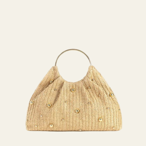 The Portofino Beaded Woven Hobo Bag