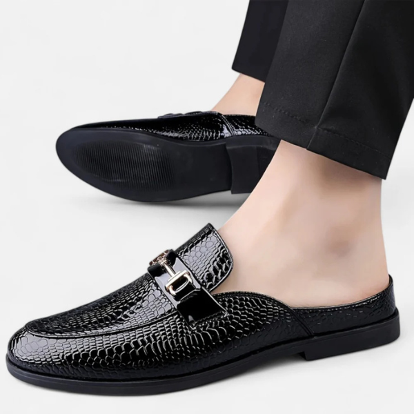 The Varese Textured Buckle Loafers