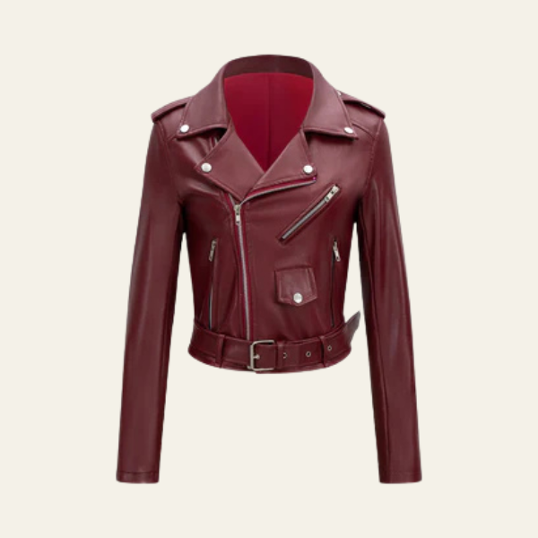 The Vienna Belted Moto Jacket