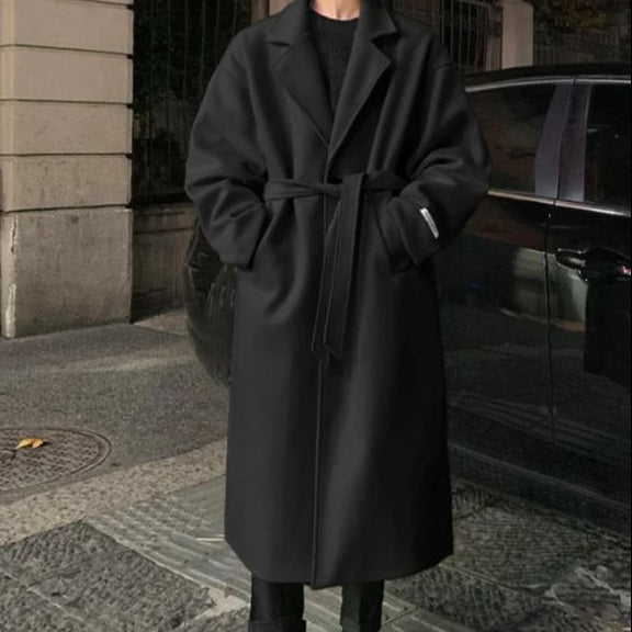 The Lucien Belted Wrap Overcoat