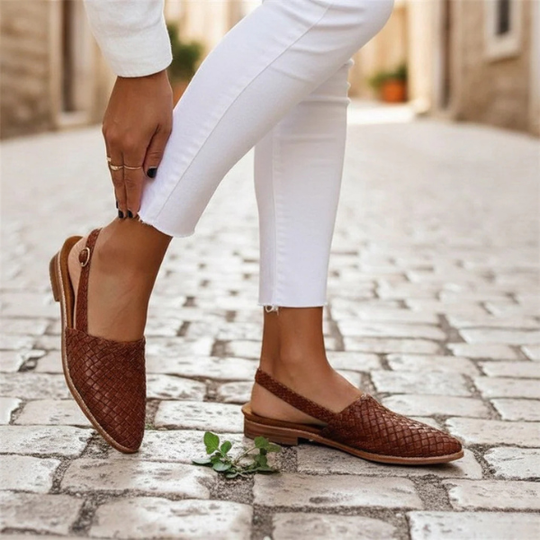The Alara Woven Slingback Flats