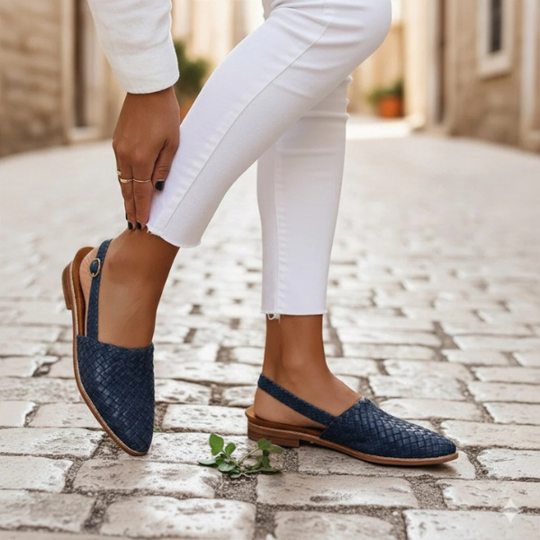 The Alara Woven Slingback Flats