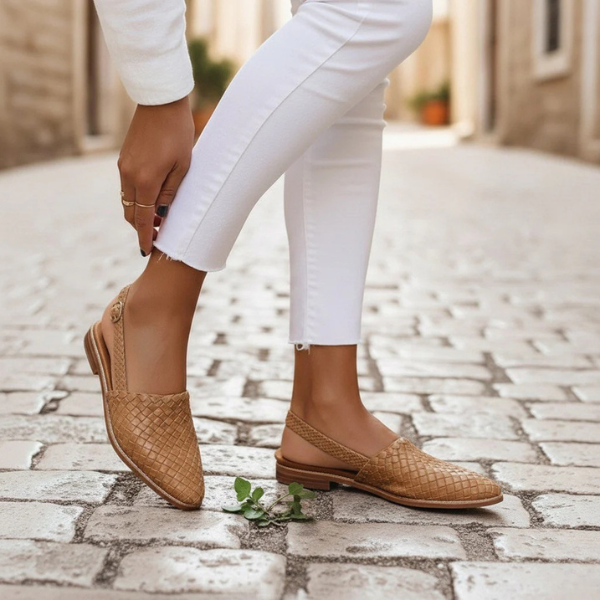 The Alara Woven Slingback Flats