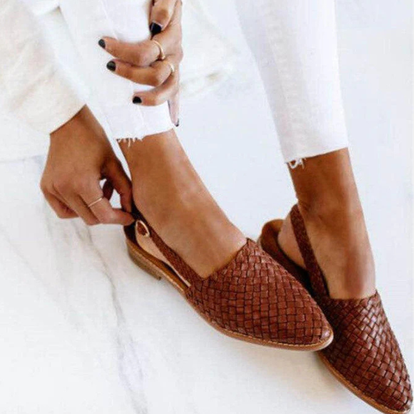 The Alara Woven Slingback Flats