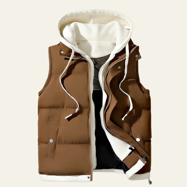 The Aria Hooded Puffer Vest