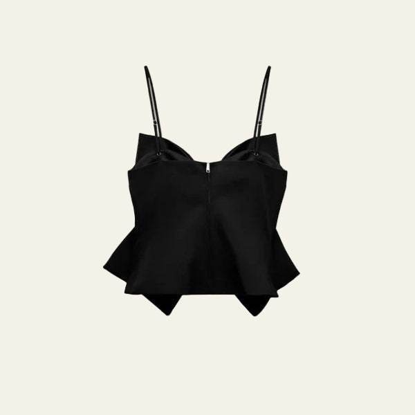 The Noelle Sparkle Bow Crop Top