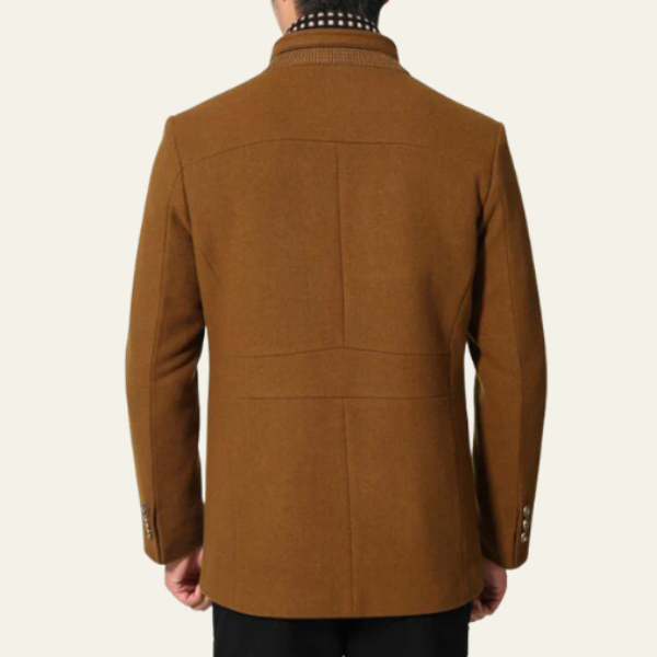 The Langford Detachable-Scarf Overcoat