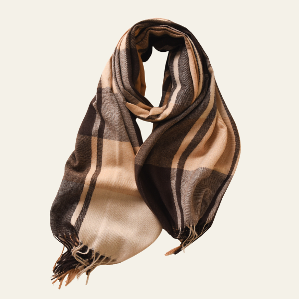 The Noelle Checked Winter Scarf