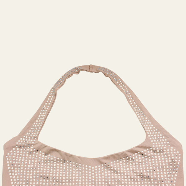 The Seraphina Rhinestone Halter Dress