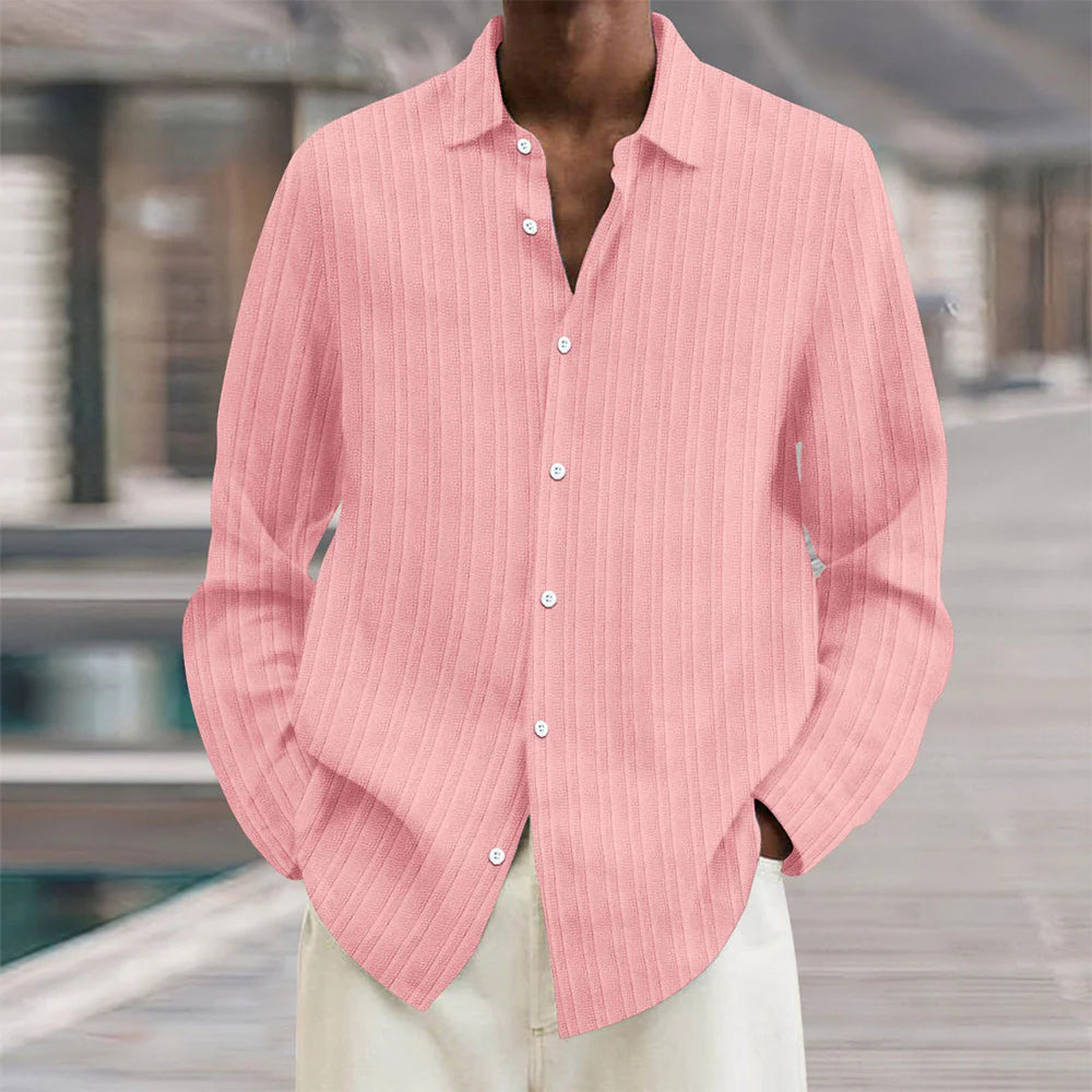 The Riviera Ribbed Button-Up Shirt