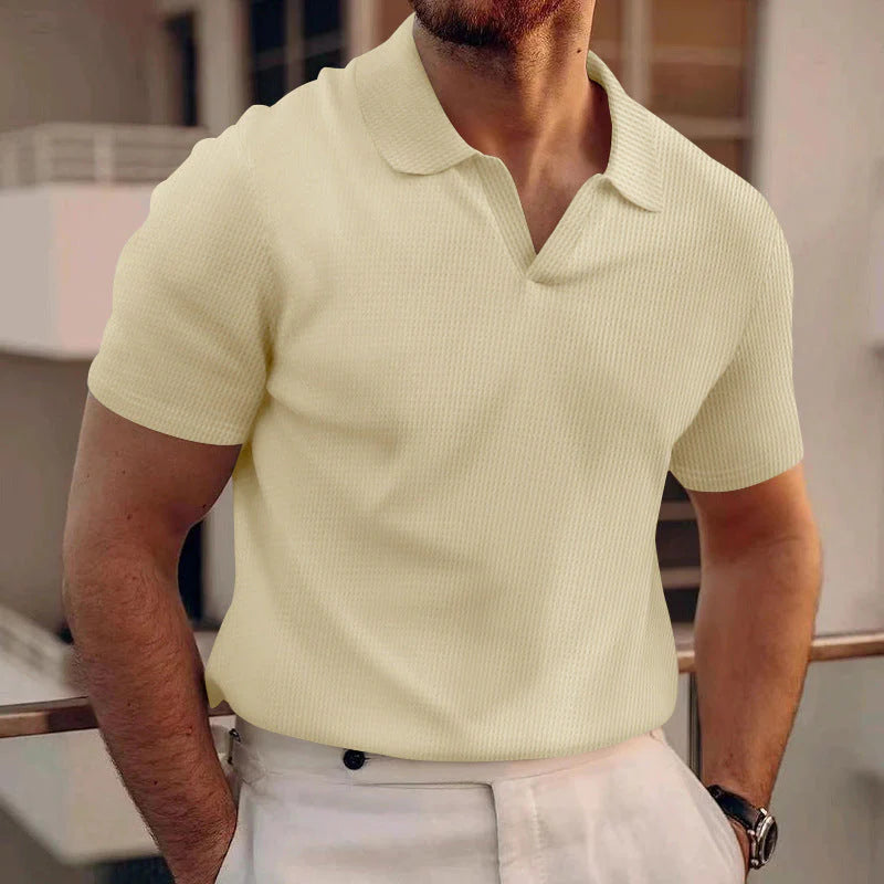 The Riviera Textured Knit Polo