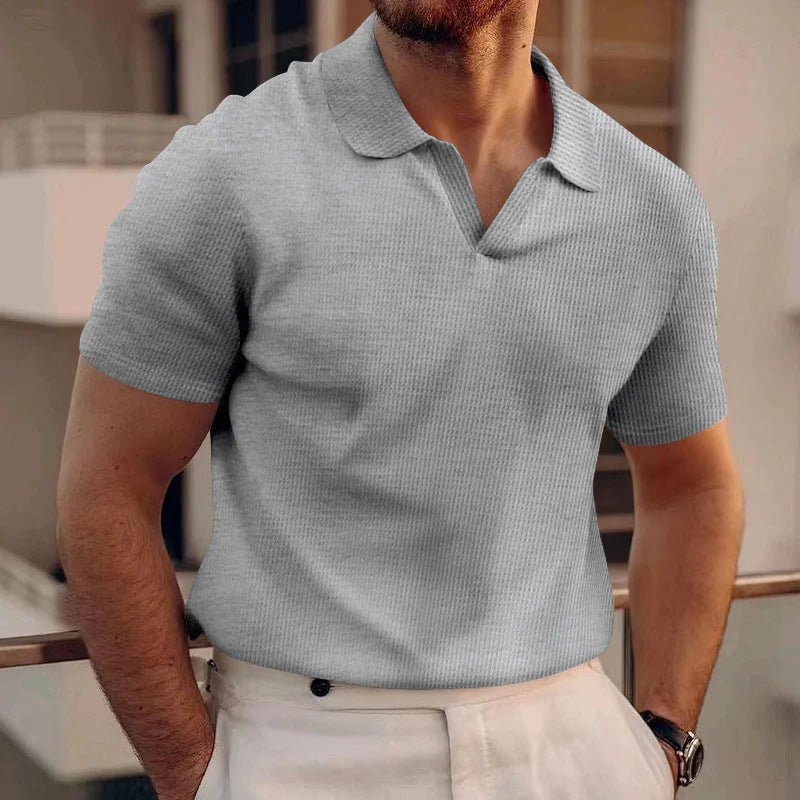The Riviera Textured Knit Polo