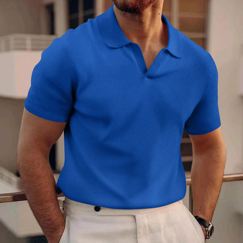 The Riviera Textured Knit Polo