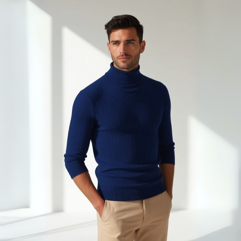 The Monaco Ribbed Turtleneck
