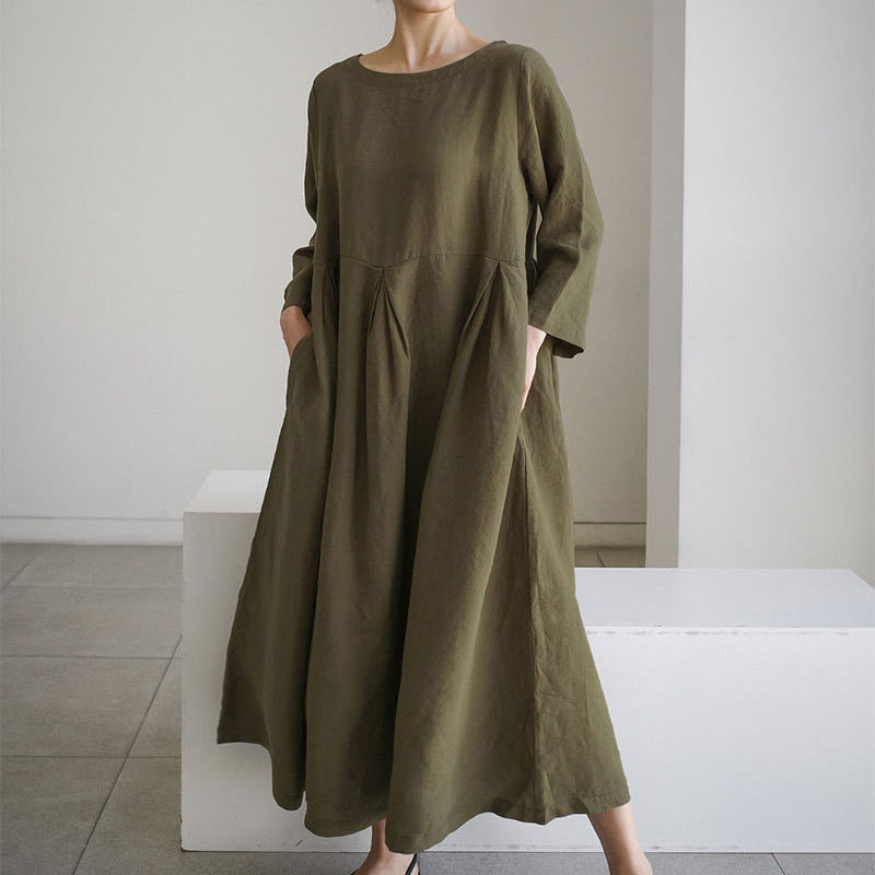 The Kyoto Pleated Midi Dress