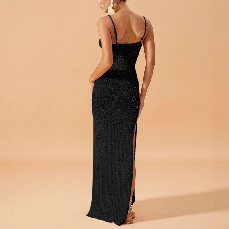 The Mykonos Textured Knit Maxi Dress