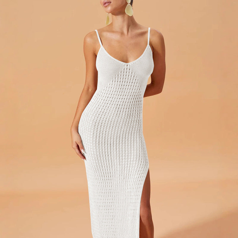 The Mykonos Textured Knit Maxi Dress