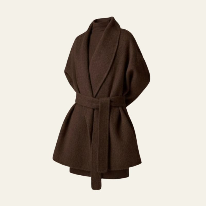 The Aspen Belted Wrap Coat