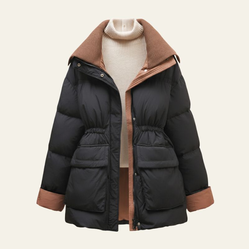 The Verona Cinched-Waist Puffer Jacket