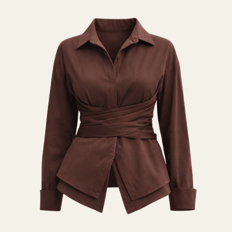 The Florence Wrap-Tie Shirt