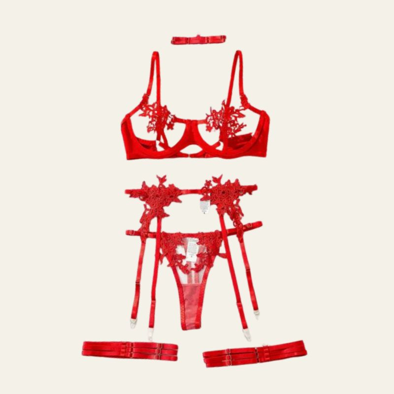 The Liana Floral Lace Lingerie Set