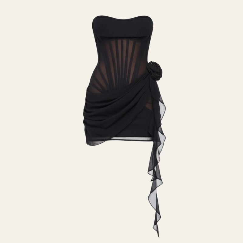 The Milan Draped Corset Mini Dress