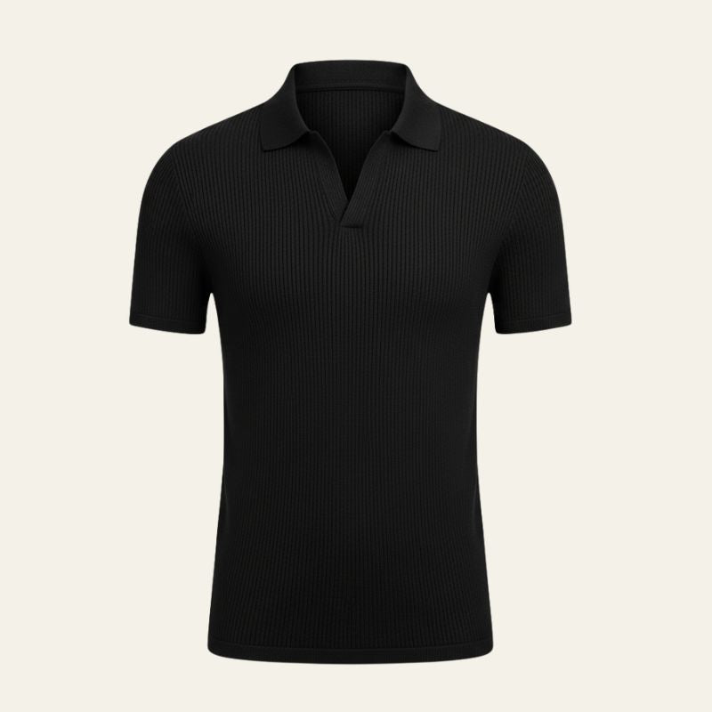 The Riviera Textured Knit Polo