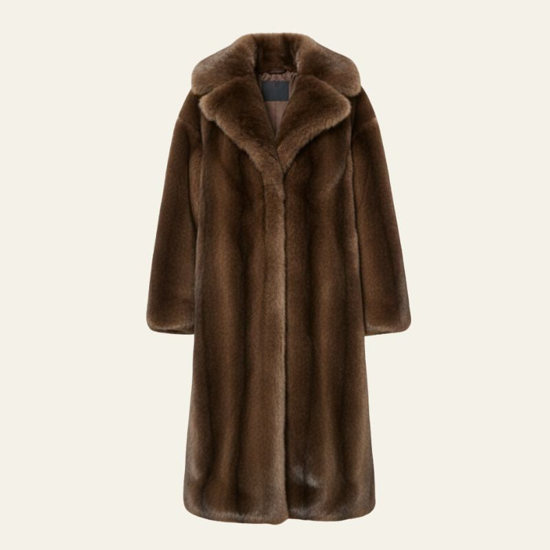 The Aspen Maxi Plush Faux-Fur Coat