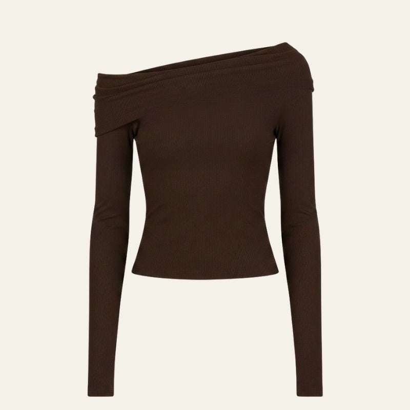 The Milan Asymmetrical Off-Shoulder Top