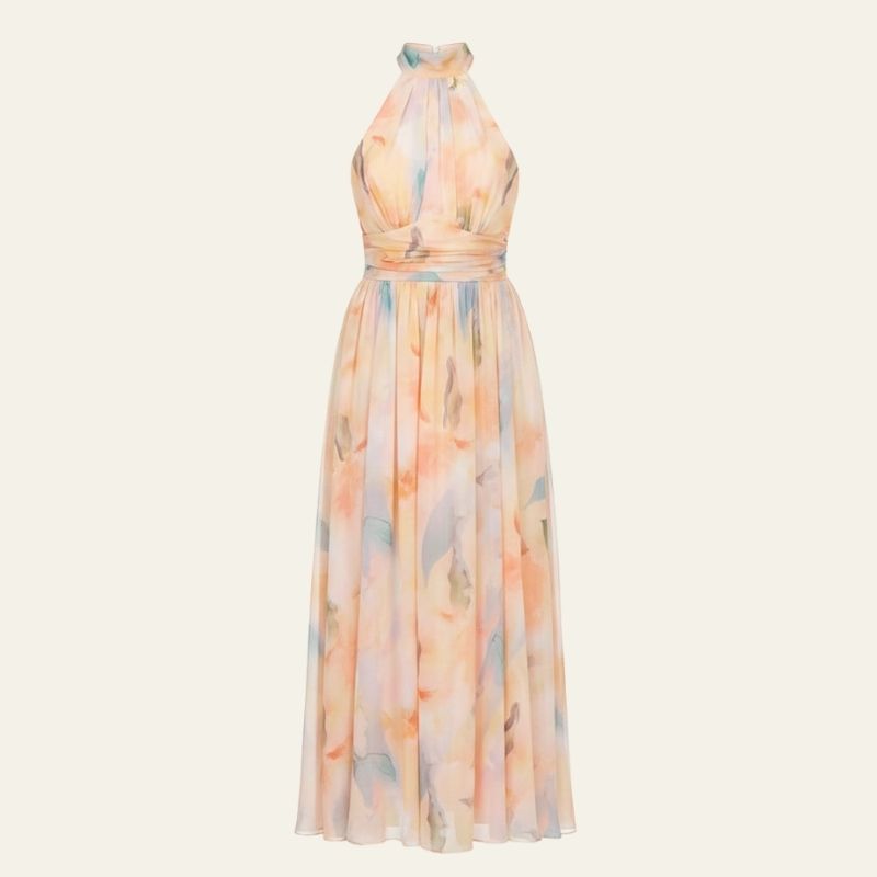 The Riviera Halter-Neck Maxi Dress