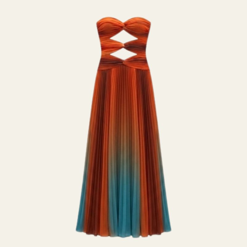 The Santorini Cut-Out Ombré Maxi Dress