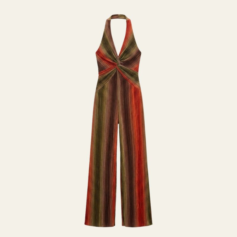 The Maya Halter-Neck Printed Jumpsuit