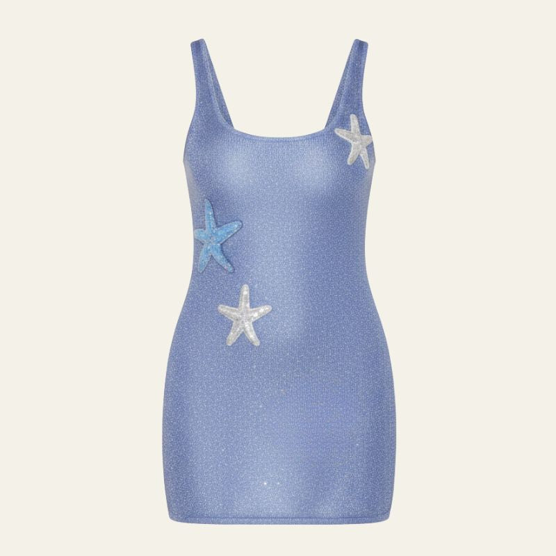 The St. Tropez Sequin-Star Beach Cover-Up