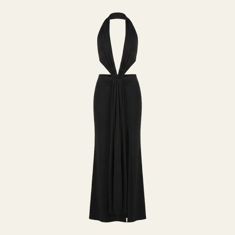 The Ravello Cut-Out Halter Maxi Dress
