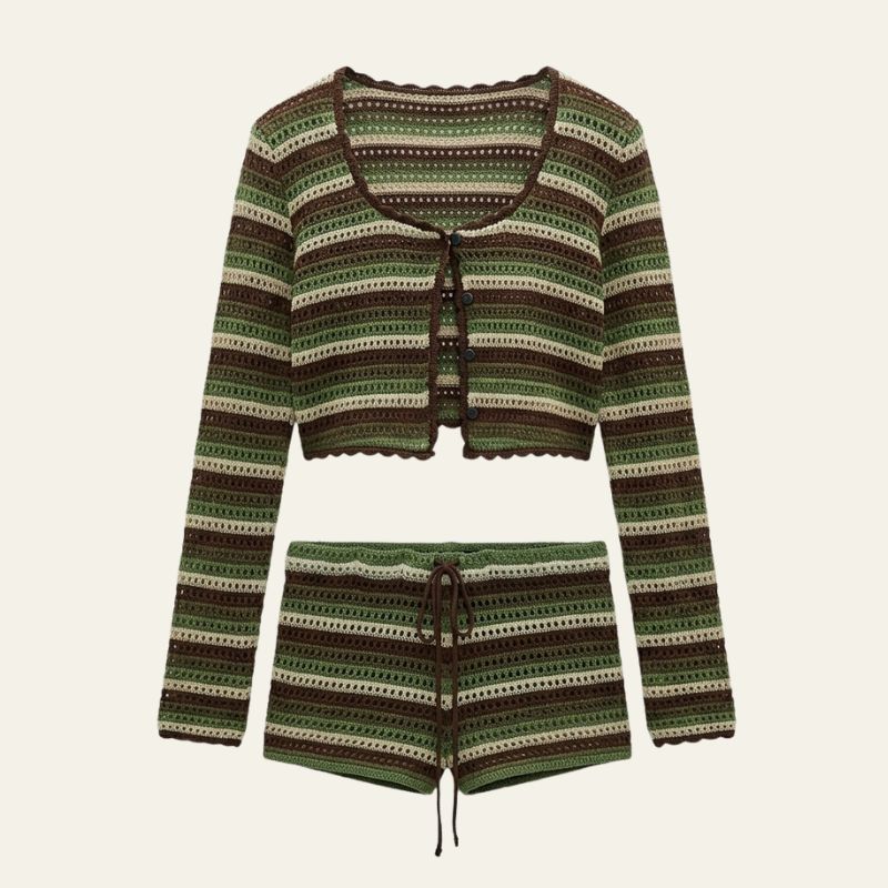 The Amalfi Ribbed Knit Two-Piece Set