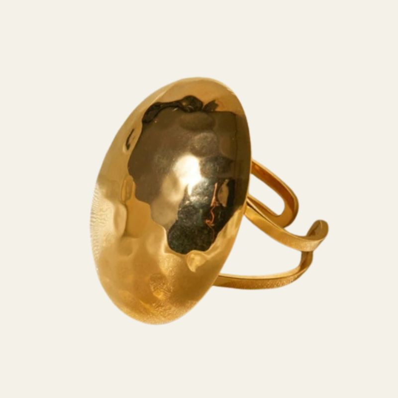 The Calora Hammered Oval Ring