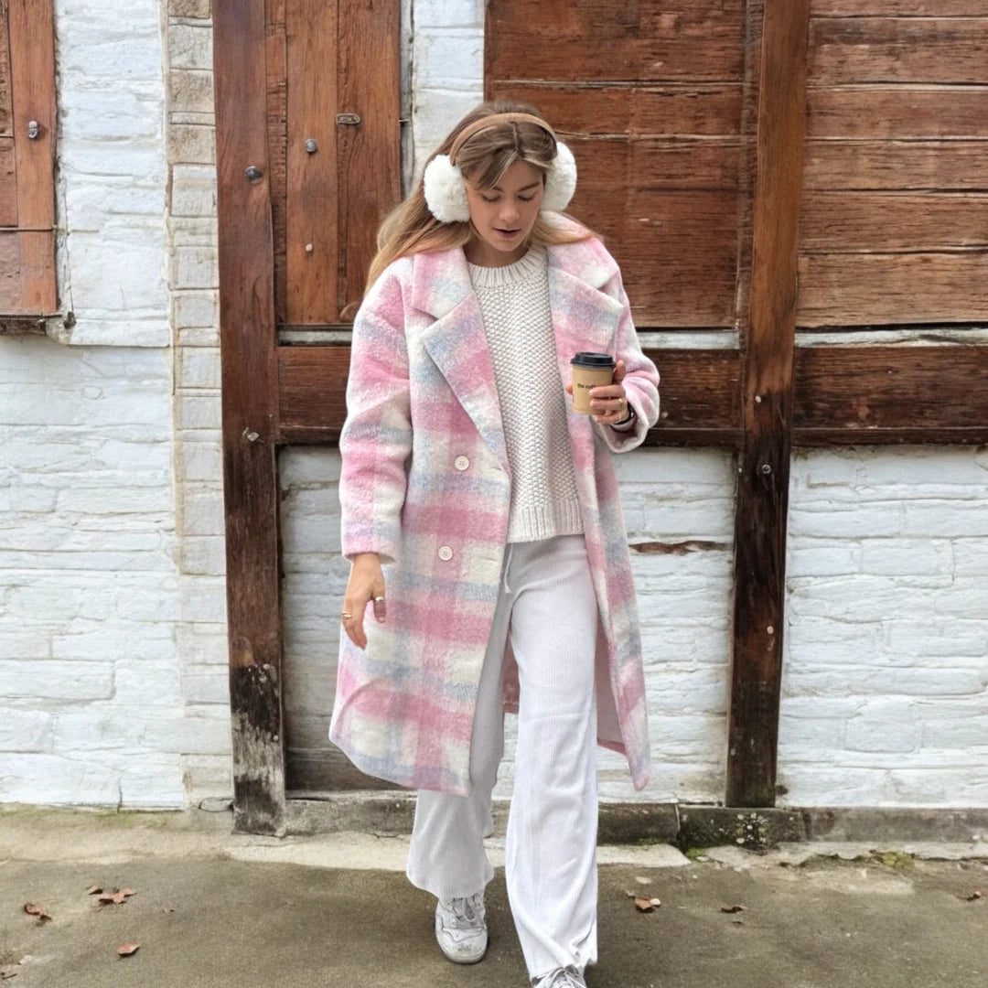 The Copenhagen Plaid Double-Breasted Coat