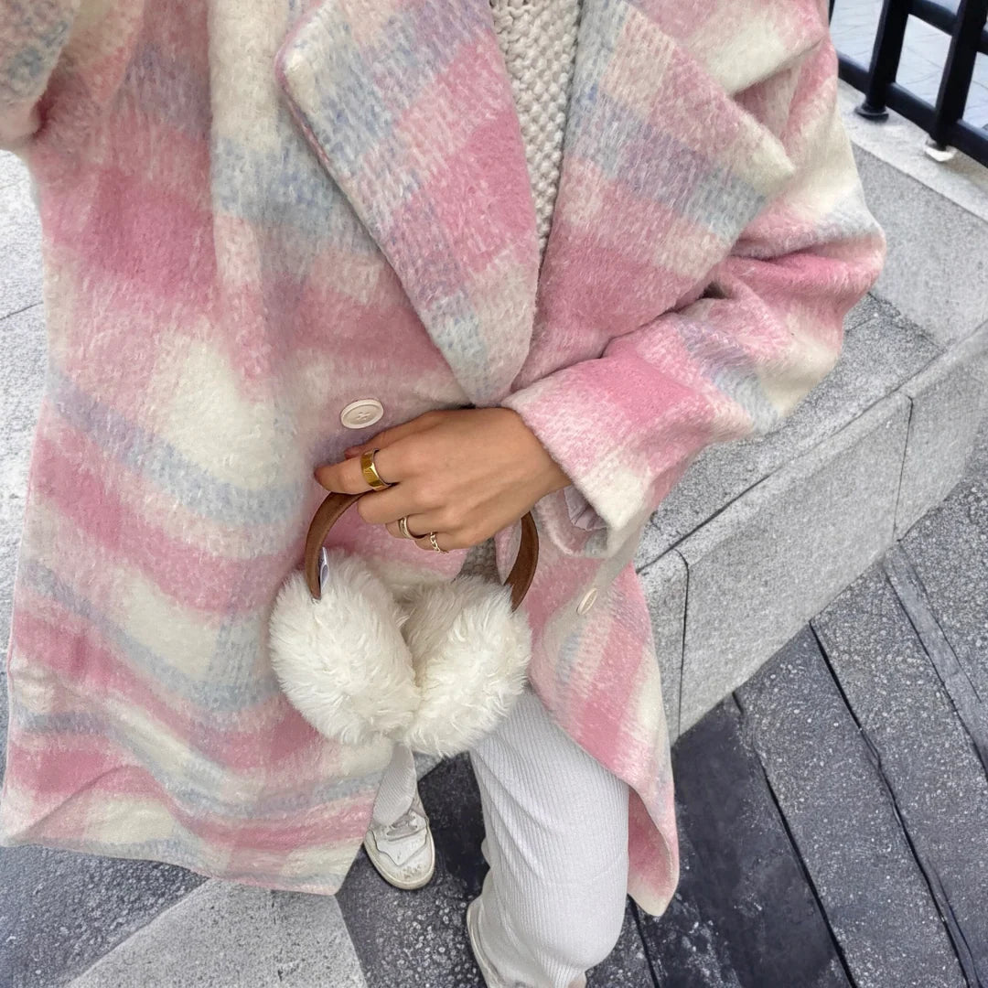 The Copenhagen Plaid Double-Breasted Coat