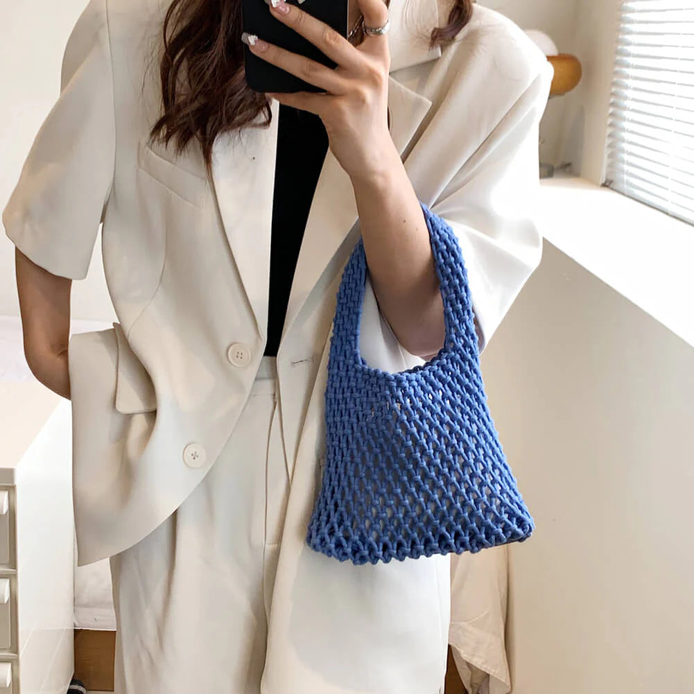 The Capri Open-Knit Shoulder Bag