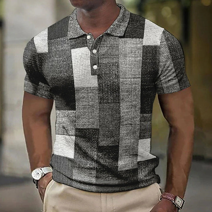 The Havana Patchwork Knit Polo