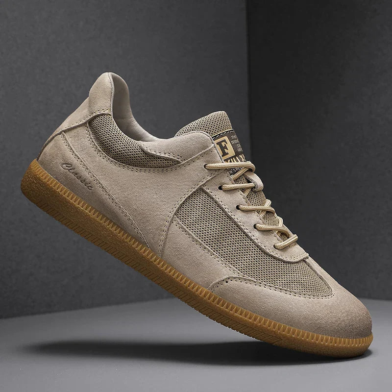The Madrid Suede-Look Retro Sneakers