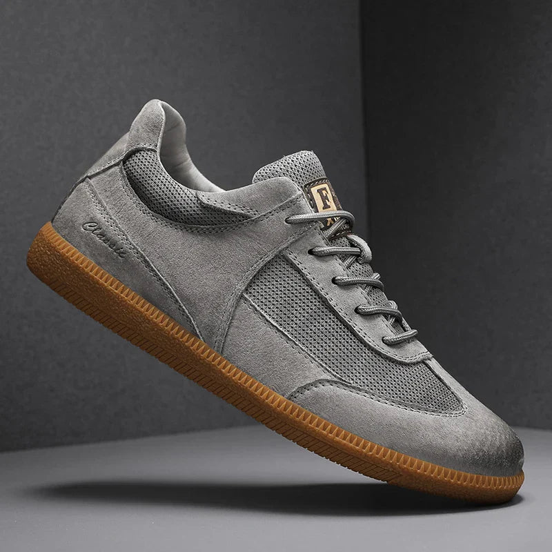 The Madrid Suede-Look Retro Sneakers